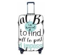 Salelf A Really Great Boss for Luggage Cover, Washable, Elastic, TSA Approved, Stylish, Dust and Scratch Resistant for Kids and Adults, White/Opulent Garden, M