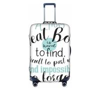 Salelf A Really Great Boss for Luggage Cover, Washable, Elastic, TSA Approved, Stylish, Dust and Scratch Resistant for Kids and Adults, White/Opulent Garden, M