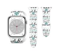 Salelf A Truly Great Boss for Extra Long Apple Watch Band with Dual Buckle, Stretchy Silicone Strap, Sport Fashion Bands for Women Men Compatible with iWatch Series 9/8/SE