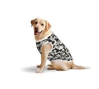 Salelf Abstract Broken Pattern for Dog Costume, All Season Soft Pure Cotton Pet Harness, Outerwear for Medium to Large Dogs, Outdoor Walking
