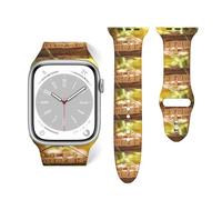 Salelf Action Plan 2025 for Extra Long Apple Watch Band with Dual Buckle, Stretchy Silicone Strap, Sport Fashion Bands for Women Men Compatible with iWatch Series 9/8/SE