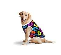Salelf Alphabet Theme for Dog Costume, All Season Soft Pure Cotton Pet Harness, Outerwear for Medium to Large Dogs, Outdoor Walking