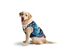 Salelf American Flag Eagle 3 for Dog Costume, All Season Soft Pure Cotton Pet Harness, Outerwear for Medium to Large Dogs, Outdoor Walking