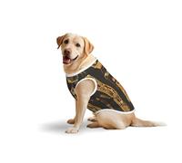 Salelf Ancient Egyptian Hieroglyph for Dog Costume, All Season Soft Pure Cotton Pet Harness, Outerwear for Medium to Large Dogs, Outdoor Walking