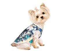 Salelf Animal Forest Wolves2 for Dog Shirts Elastic Soft Dog T-Shirts Breathable Pet Clothes Spring Summer Pet Apparel Tee Shirt for Puppy Kitty Cats Small Medium Dogs