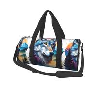Salelf Animal Forest Wolves3 for Duffle Bag, Waterproof Large Duffle Bag, Weekender Bag, Gym Bag, Sports Bag, Overnight Bag
