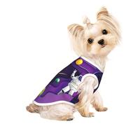 Salelf Astronaut on Mission in Outer Space for Dog Shirts Elastic Soft Dog T-Shirts Spring Summer Pet Clothes Breathable Pet Apparel Tee Shirt for Puppy Kitty Cats Small Medium Dogs