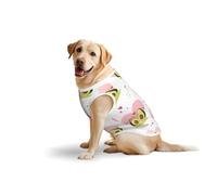 Salelf Avocado Lovers for Dog Costume, All Season Soft Pure Cotton Pet Harness, Outerwear for Medium to Large Dogs, Outdoor Walking