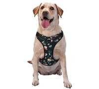 Salelf Baby Sloths Sleeping On The Christmas Ball No Pull Dog Harness Reflective Adjustable Pet VES No Choke Front Clip Pet Harness with 2 Leash Clips + 1 Pet Leash for Large Dog Walking