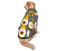 Salelf Bee Kind Dog Hoodie Security Dog Hoodie Sweater with Pocket and Leash Hole Warm Pet Clothes Dog Winter Sweatshirt for Medium Large Dogs