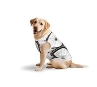 Salelf Bicycle Wheel Pattern for Dog Costume, All Season Soft Pure Cotton Pet Harness, Outerwear for Medium to Large Dogs, Outdoor Walking