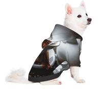 Salelf Black Coffee in a Cup for Small Dog Hoodie for Winter Fall, Warm Polyester Puppy Clothes with Hood, Soft Cozy Dog Sweater for Small Breeds, Cold Weather Pet Apparel