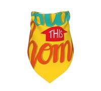 Salelf Bless This Home Dog Bandana Premium Durable Triangle Scarf -1 PackWashable Make Your Pooch Stand Out Dog Bandana Suitable for Neutral Large Dogs