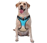 Salelf Boards and Beach No Pull Dog Harness Reflective Adjustable Pet VES No Choke Front Clip Pet Harness with 2 Leash Clips + 1 Pet Leash for Large Dog Walking