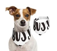 Salelf Boss Ever for Dog Bandana Adjustable - Quick Dry & Breathable Cotton, Cute Floral Pattern for Small Medium Large Dogs, Perfect for Holiday Photos