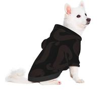 Salelf Boss Ever for Small Dog Hoodie for Winter Fall, Warm Polyester Puppy Clothes with Hood, Soft Cozy Dog Sweater for Small Breeds, Cold Weather Pet Apparel