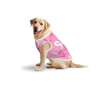 Salelf Breast Cancer Awareness (3) for Dog Costume, All Season Soft Pure Cotton Pet Harness, Outerwear for Medium to Large Dogs, Outdoor Walking