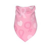 Salelf Breast Cancer Awareness Dog Bandana Premium Durable Triangle Scarf -1 PackWashable Make Your Pooch Stand Out Dog Bandana Suitable for Neutral Large Dogs