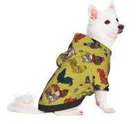 Salelf Calendar for Small Dog Hoodie for Winter Fall, Warm Polyester Puppy Clothes with Hood, Soft Cozy Dog Sweater for Small Breeds, Cold Weather Pet Apparel