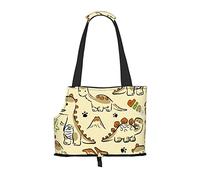 Salelf Cartoon Dinosaurs,Cute Dino Dog Purse Carrier for Small Dogs Portable Dog Carrier Soft Sided Collapsible Travel Puppy Bag