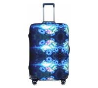 Salelf Casino Luggage Cover Washable Elasticated Luggage Covers for Suitcase TSA Approved Stylish Scratch Resistant Luggage Case Protector, Black, X-L (28.3-31.5 in suitcase)