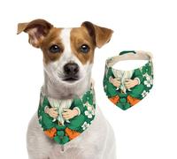 Salelf Celebrating The Elderly for Dog Bandana Adjustable - Quick Dry & Breathable Cotton, Cute Floral Pattern for Small Medium Large Dogs, Perfect for Holiday Photos