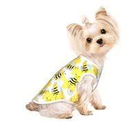 Salelf Cheerful Bumble Bees for Dog Shirts Elastic Soft Dog T-Shirts Breathable Pet Clothes Spring Summer Pet Apparel Tee Shirt for Puppy Kitty Cats Small Medium Dogs