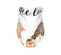 Salelf Coffee Lover Gnome Dog Bandana Premium Durable Triangle Scarf -1 PackWashable Make Your Pooch Stand Out Dog Bandana Suitable for Neutral Large Dogs