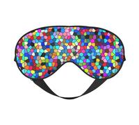 Salelf Colorful Tie Dye Stained Glass 2 Sleep Mask Double-Sided Eye Mask Soft Adjustable Sleeping Eye Covers for Sleeping Perfect Shading Reduce Eye Edema