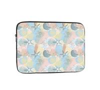 Salelf Corals and Seashells 1 for Laptop Sleeve for Laptop Sleeve for 10-17 Inch MacBook Air/Pro, Dell, HP, Shockproof Water Resistant Protective Case for School & Travel