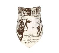Salelf Cows On The Farm Dog Bandana Premium Durable Triangle Scarf -1 PackWashable Make Your Pooch Stand Out Dog Bandana Suitable for Neutral Large Dogs