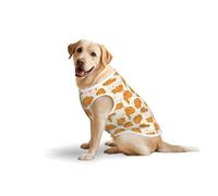 Salelf Crispy Fried Chicken for Dog Costume, All Season Soft Pure Cotton Pet Harness, Outerwear for Medium to Large Dogs, Outdoor Walking