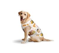 Salelf Cute Bee Honey Jar Beehive Bear for Dog Costume All Seasons Soft Pure Cotton Pet Harness Outerwear for Medium to Large Dogs, Outdoor Walking