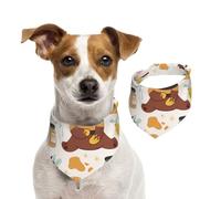 Salelf Cute Bee Honey Jar Hive Bear for Dog Bandana Adjustable - Quick Dry & Breathable Cotton, Cute Floral Pattern for Small Medium Large Dogs, Perfect for Holiday Photos