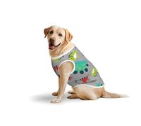 Salelf Cute Dinosaur Dog Costume All Season Soft Pure Cotton Pet Harness Outerwear for Medium Large Dogs Walking Outdoor