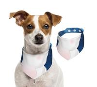 Salelf Cute Elephant Sitting in The Moon with Little Bunny for Dog Bandana Adjustable - Quick Dry & Breathable Cotton, Cute Floral Pattern for Small Medium Large Dogs, Perfect for Holiday Photos