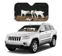 Salelf Cute Goat Baby for Thickened Car Windshield Sun Shade Foldable Blocks 99% Heat and Keep Lnterior Cool Fits Cars, Sedan,SUV, Truck, Vehicle Accessories