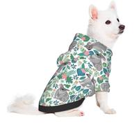 Salelf Cute Gray Koalas for Small Dog Hoodie for Winter Fall, Warm Polyester Puppy Clothes with Hood, Soft Cozy Dog Sweater for Small Breeds, Cold Weather Pet Apparel