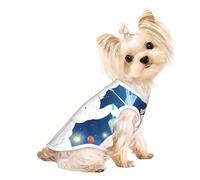 Salelf Cute Little Bunny Elephant Painting A Planet for Dog Shirts Elastic Soft Dog T-Shirts Breathable Pet Clothes Spring Summer Pet Apparel Tee Shirt for Puppy Kitty Cats Small Medium Dogs