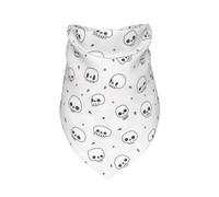 Salelf Cute Naive Skulls Dog Bandana Premium Durable Triangle Scarf -1 PackWashable Make Your Pooch Stand Out Dog Bandana Suitable for Neutral Large Dogs