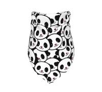Salelf Cute Panda Face Dog Bandana Premium Durable Triangle Scarf -1 PackWashable Make Your Pooch Stand Out Dog Bandana Suitable for Neutral Large Dogs