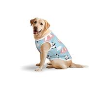 Salelf Cute Panda Flying in The Sky for Dog Costume, All Season Soft Pure Cotton Pet Harness, Outerwear for Medium to Large Dogs, Outdoor Walking