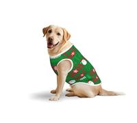 Salelf Cute Santa and Ho Ho Ho for Dog Costume, All Season Soft Pure Cotton Pet Harness, Outerwear for Medium to Large Dogs, Outdoor Walking