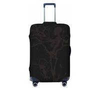 Salelf Day of the Dead Skeleton for Luggage Cover Washable Elasticated Suitcase Covers TSA Approved Stylish Dust and Scratch Resistant Case Protector for Kids and Adults, Black, XL