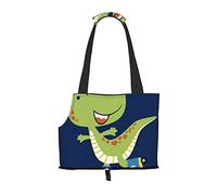 Salelf Dino Playing Roller Skate Dog Purse Carrier for Small Dogs Portable Dog Carrier Soft Sided Collapsible Travel Puppy Bag