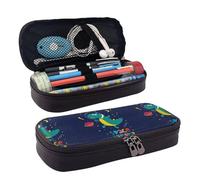 Salelf Dinosau Space Explorer Pencil Case Portable Pencil Bag Pencil Pouch School Office Storage Pen Pouch Pouch Holder Box for Adults and Teen