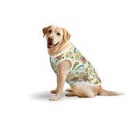 Salelf Dog Costume, Cute Cow in Farm Concept All Season Harness, Soft Pure Cotton, Outerwear for Medium to Large Dogs, Outdoor Walking