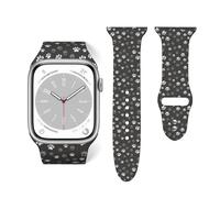 Salelf Dog Paw Doodles for Extra Long Apple Watch Band with Dual Buckle, Stretchy Silicone Strap, Sport Fashion Bands for Women Men Compatible with iWatch Series 9/8/SE, Silicone