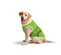 Salelf Drink Coffee and Do Good for Dog Costume, All Season Soft Pure Cotton Pet Harness, Outerwear for Medium to Large Dogs, Outdoor Walking