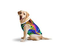 Salelf Eastern Tiger for Dog Costume, All Season Soft Pure Cotton Pet Harness, Outerwear for Medium to Large Dogs, Outdoor Walking